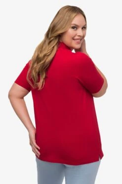 Ulla Popken Polos T-shirt Femme Rouge Sang -Pas Cher Univers T-shirt Magasin 037b882ae0d0094ab9eef5715c9ead3f