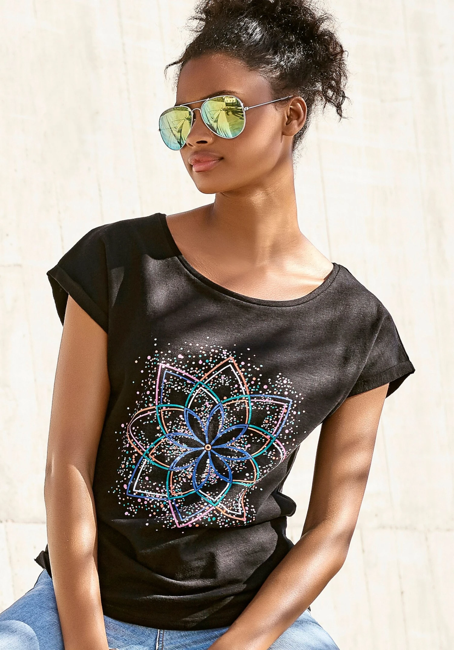 Buffalo T-shirts T-shirt Femme Mélange De Couleurs 4 Buffalo T-shirts T-shirt Femme Mélange De Couleurs – Image 2