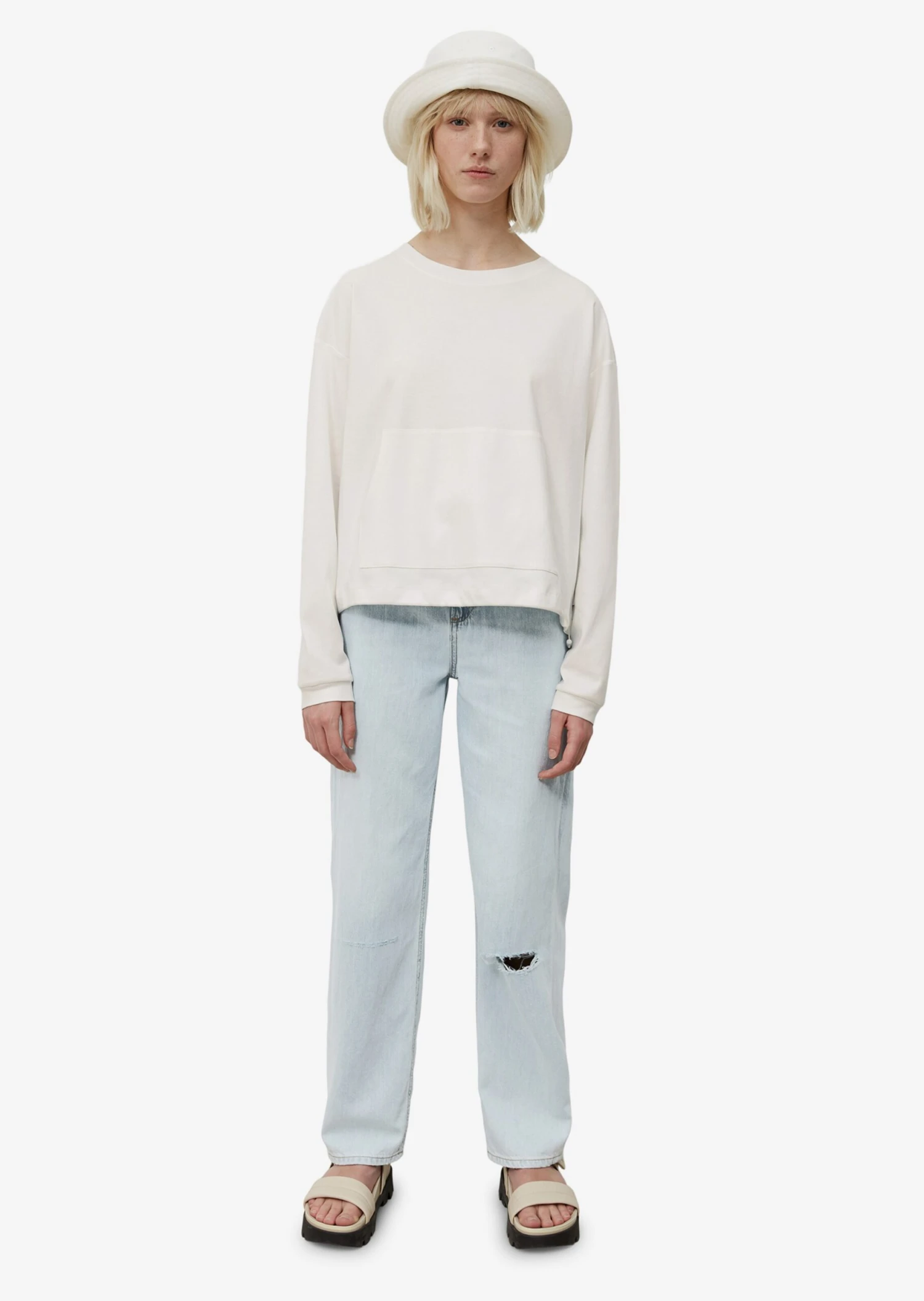 Marc O'Polo DENIM T-shirts à Manches Longues T-shirt Femme Blanc 4 Marc O'Polo DENIM T-shirts à Manches Longues T-shirt Femme Blanc – Image 2