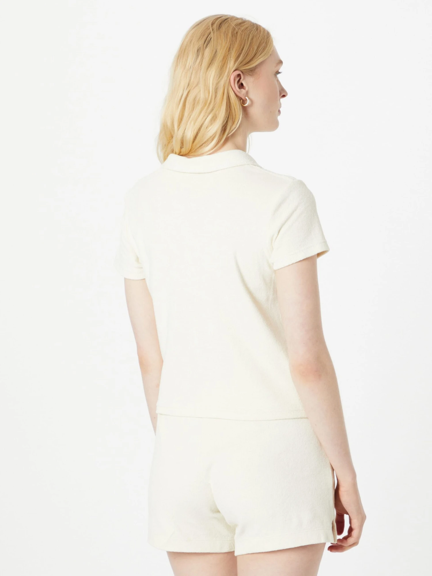 URBAN CLASSICS Polos T-shirt Femme Crème 6 URBAN CLASSICS Polos T-shirt Femme Crème – Image 4