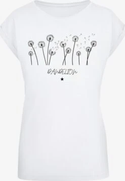 Pas Cher Univers T-shirt Magasin 11 F4NT4STIC T-shirts T-shirt Dandelion Femme Blanc