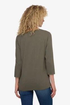 T-shirts à Manches 3/4 T-shirt Femme Vert / Kaki / Vert Foncé -Pas Cher Univers T-shirt Magasin 0ef6fd2cd8a1625a46f6ac00736c0409