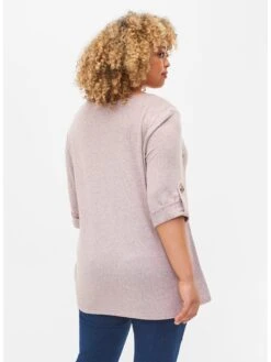 Zizzi T-shirts à Manches 3/4 T-shirt Vlucca Femme Beige Chiné -Pas Cher Univers T-shirt Magasin 1296ed7e399afa17d4d392f626fe91a7