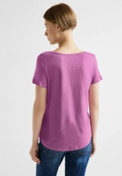 STREET ONE T-shirts T-shirt Femme Orchidée -Pas Cher Univers T-shirt Magasin 12ebf4b14689e04190fc80ab2c5c7342