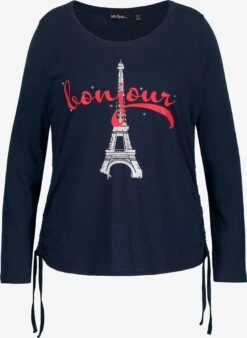 Ulla Popken T-shirts à Manches Longues T-shirt Femme Marine