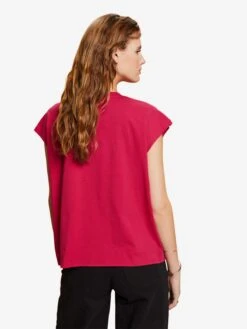 ESPRIT T-shirts T-shirt Femme Framboise -Pas Cher Univers T-shirt Magasin 19c83817b0971d285d2e3becf2d94bc4