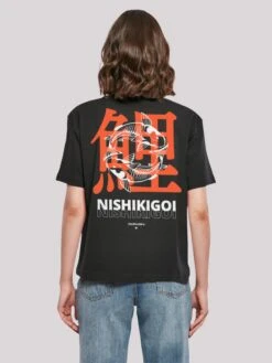 F4NT4STIC T-shirts T-shirt Nishikigoi Japan Femme Noir -Pas Cher Univers T-shirt Magasin 1c0bf86a037211efa7952316cb3d3261