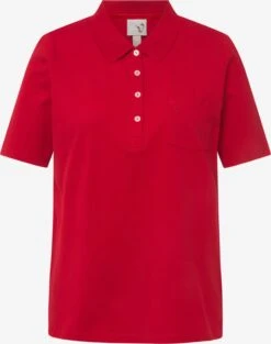 Ulla Popken Polos T-shirt Femme Rouge Sang