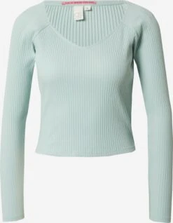 QS By S.Oliver T-shirts à Manches Longues T-shirt Femme Vert Pastel