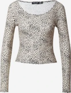 NASTY GAL T-shirts à Manches Longues T-shirt Femme Beige