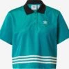 Adidas Originals Polos T-shirt Femme Bleu Pastel