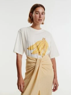 EDITED T-shirts T-shirt Dela Femme Beige / Mélange De Couleurs -Pas Cher Univers T-shirt Magasin 27019460ba432413316b6b70e42b183e