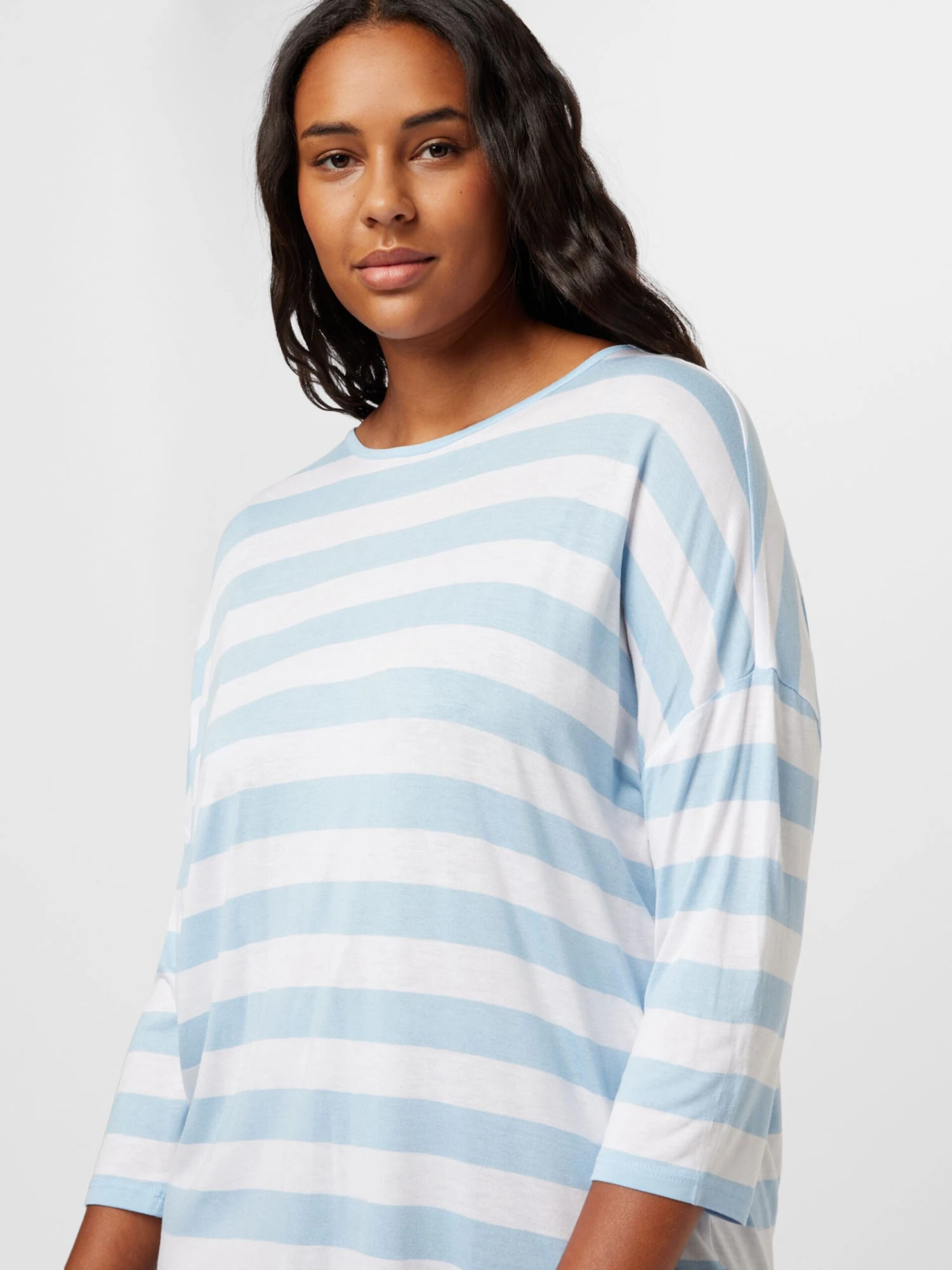 ONLY CARMAKOMA T-shirts à Manches 3/4 T-shirt LICAP Femme Blanc 4 ONLY CARMAKOMA T-shirts à Manches 3/4 T-shirt LICAP Femme Blanc – Image 2