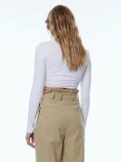 EDITED T-shirts à Manches Longues T-shirt Zilly Femme Blanc -Pas Cher Univers T-shirt Magasin 2b0510c4e0eb764d80bd585ccad06ee5