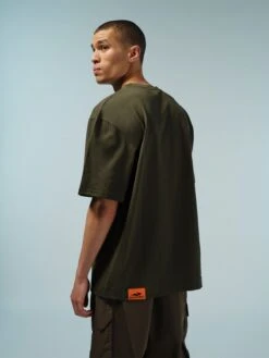 T-shirts T-Shirt Dominic Femme Vert / Olive -Pas Cher Univers T-shirt Magasin 2b256ca671bb3a722ab320f006f856cf