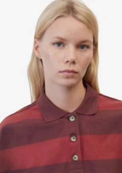 Marc O'Polo DENIM Polos T-shirt Femme Rouge / Bordeaux -Pas Cher Univers T-shirt Magasin 2b9ed51aa28f731f14473c3a6896392b