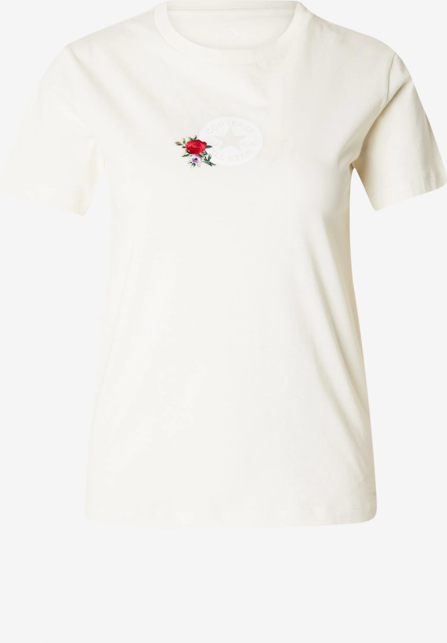 Converse T-shirts T-shirt Gran Femme Beige Clair 3 Converse T-shirts T-shirt Gran Femme Beige Clair