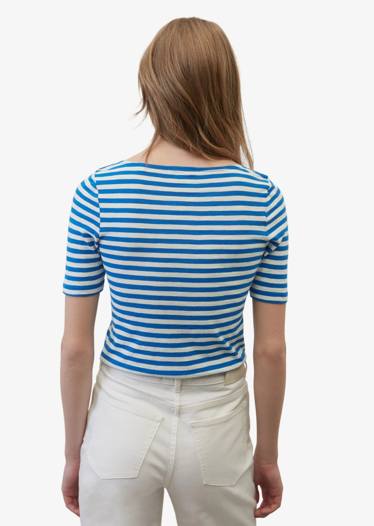 Marc O'Polo T-shirts T-shirt Femme Bleu 7 Marc O'Polo T-shirts T-shirt Femme Bleu – Image 5