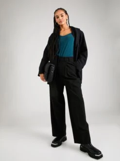 Pieces T-shirts à Manches Longues T-shirt KAMALA Femme Bleu -Pas Cher Univers T-shirt Magasin 346f3fb25d14157071c19154540797d4