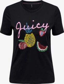 Pas Cher Univers T-shirt Magasin 3 ONLY T-shirts T-shirt KITA Femme Noir