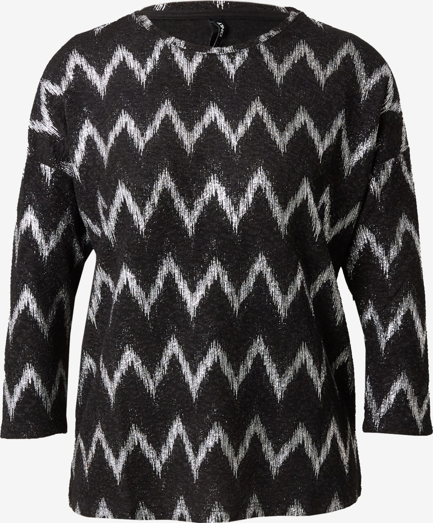 ONLY T-shirts à Manches 3/4 T-shirt NEW QUEEN Femme Noir Chiné 3 ONLY T-shirts à Manches 3/4 T-shirt NEW QUEEN Femme Noir Chiné