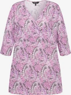 Ulla Popken T-shirts à Manches 3/4 T-shirt Femme Rose