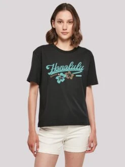 F4NT4STIC T-shirts T-shirt Honolulu Femme Noir 8 F4NT4STIC T-shirts T-shirt Honolulu Femme Noir -Pas Cher Univers T-shirt Magasin 3d62b2dd3f1423060a182361e52904bf