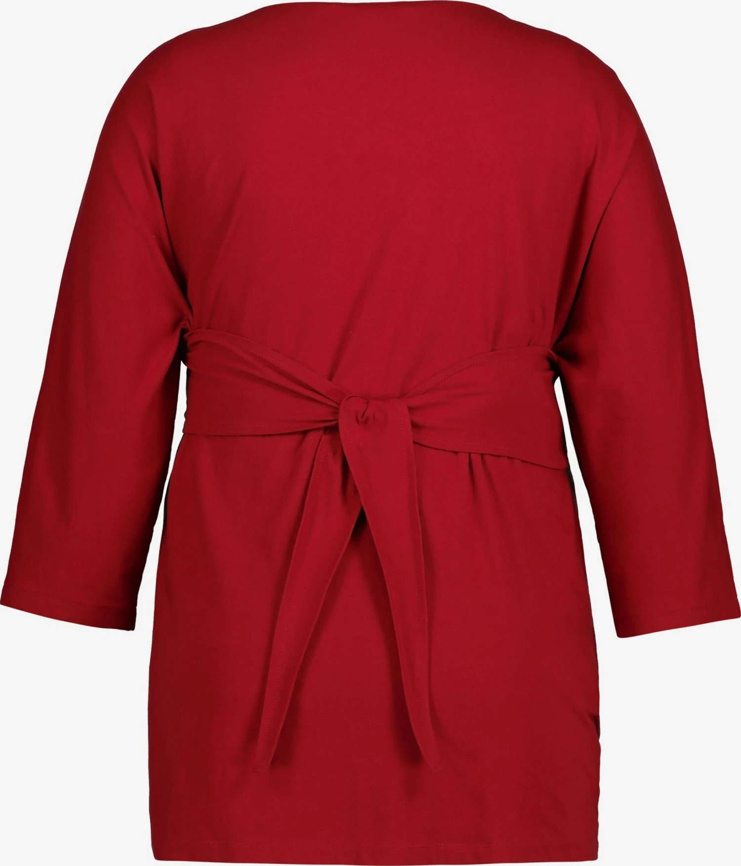 Ulla Popken T-shirts à Manches 3/4 T-shirt Bellieva Femme Rouge Foncé 4 Ulla Popken T-shirts à Manches 3/4 T-shirt Bellieva Femme Rouge Foncé – Image 2