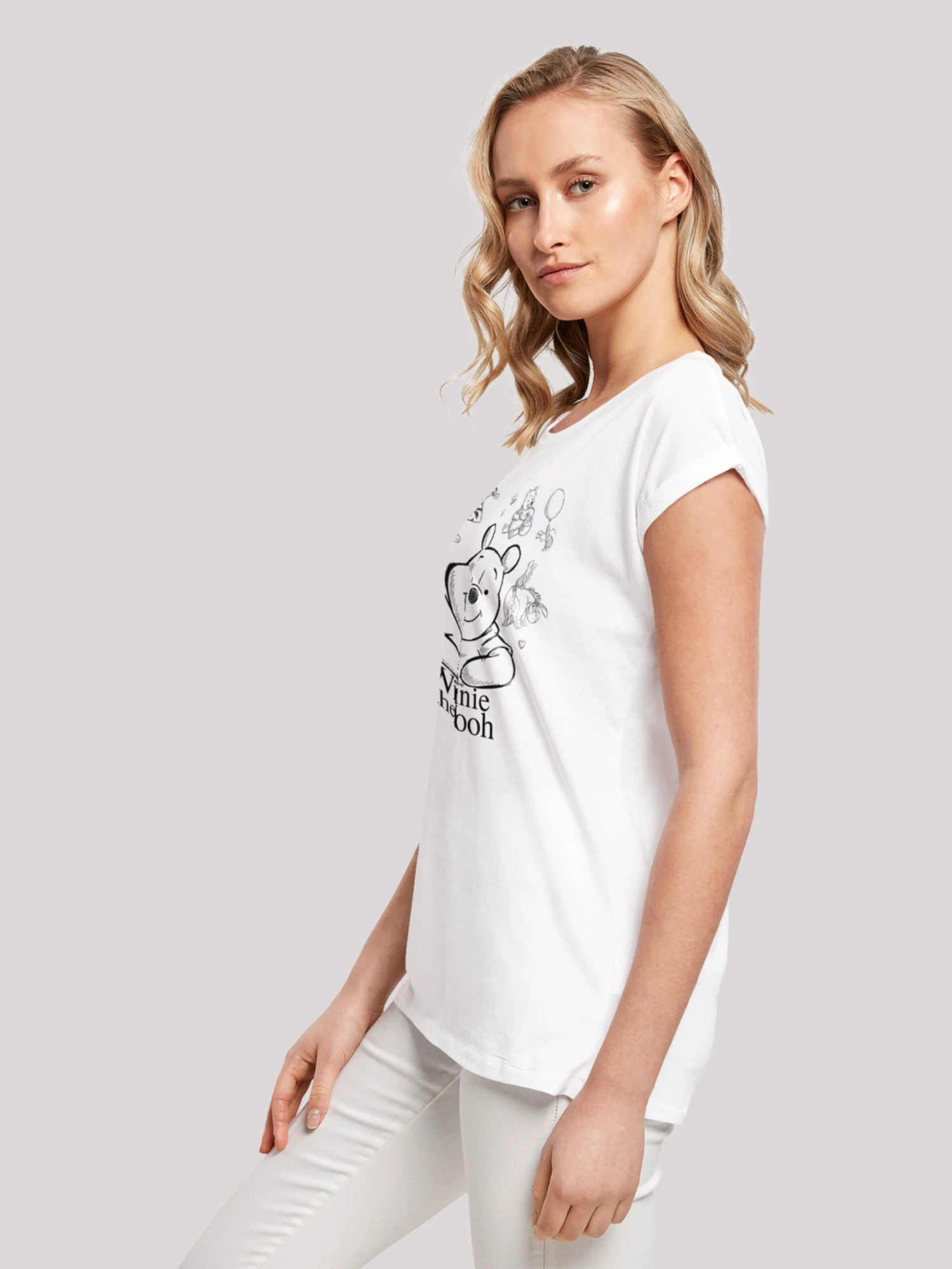 F4NT4STIC T-shirts T-shirt Disney Femme Blanc 9 F4NT4STIC T-shirts T-shirt Disney Femme Blanc – Image 7