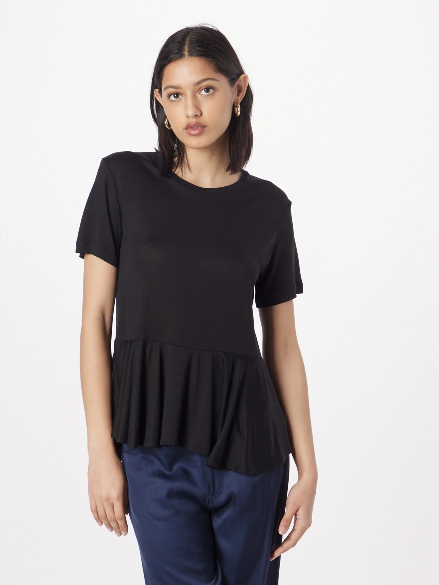 Bruuns Bazaar T-shirts T-shirt Katka Femme Noir 5 Bruuns Bazaar T-shirts T-shirt Katka Femme Noir – Image 3