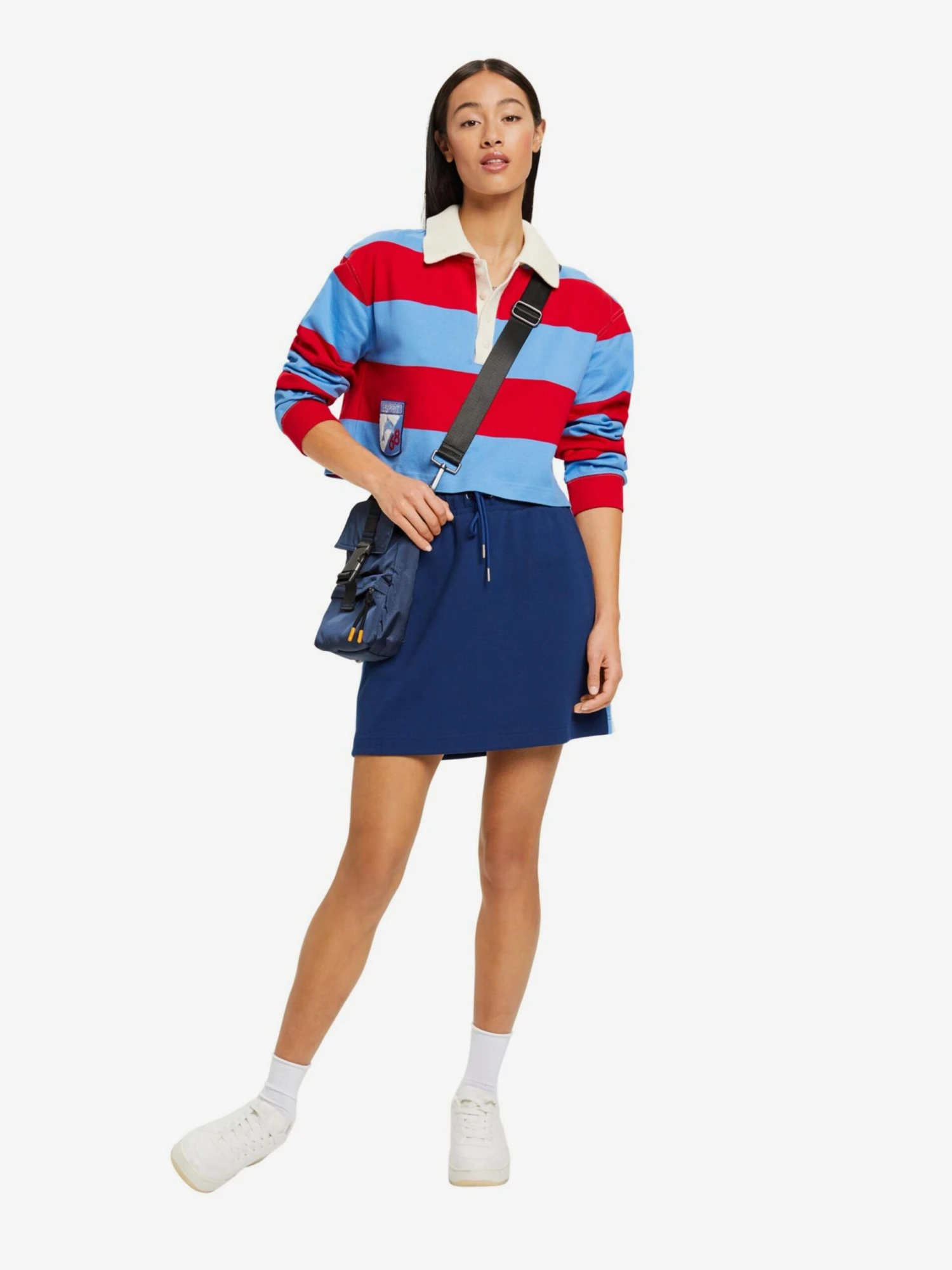 ESPRIT Polos T-shirt Femme Bleu Clair / Rouge 6 ESPRIT Polos T-shirt Femme Bleu Clair / Rouge – Image 4