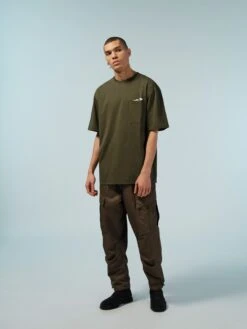 T-shirts T-Shirt Dominic Femme Vert / Olive -Pas Cher Univers T-shirt Magasin 45cacea123949ea19638acb8dacb7302