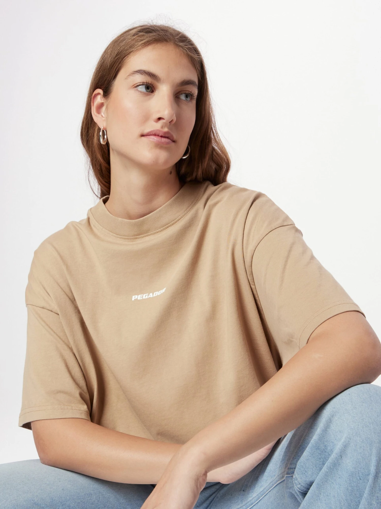 Pegador T-shirts Oversize T-shirt Oversize Femme Noisette 4 Pegador T-shirts Oversize T-shirt Oversize Femme Noisette – Image 2