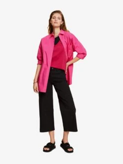 ESPRIT T-shirts T-shirt Femme Framboise -Pas Cher Univers T-shirt Magasin 4e490de5b12a5c16fd6499399149df73