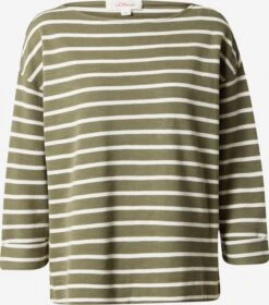 S.Oliver T-shirts à Manches 3/4 T-shirt Femme Kaki