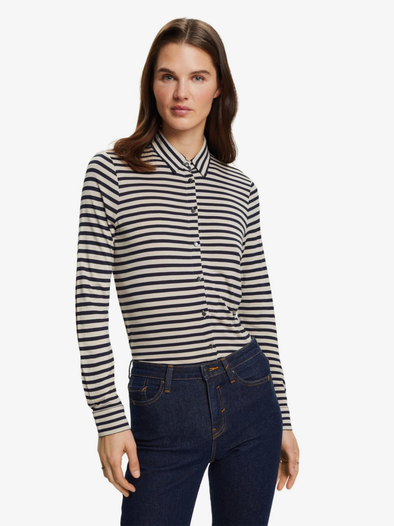 ESPRIT Polos T-shirt Femme Noir / Blanc 4 ESPRIT Polos T-shirt Femme Noir / Blanc – Image 2