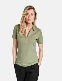 Gerry Weber Polos T-shirt Femme Olive -Pas Cher Univers T-shirt Magasin 57bf330b2fd6446de3382b84d5d62a4f