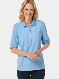 GOLDNER Polos T-shirt Femme Bleu Ciel -Pas Cher Univers T-shirt Magasin 595747c8e9e82753c6236abf249cc9e9
