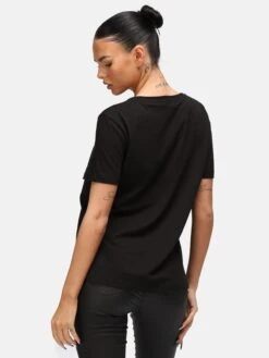 T-shirts T-shirt Disney Girls Rule Slub Femme Noir -Pas Cher Univers T-shirt Magasin 5c607e7e67aa07a757ad6d7fa80e20c1