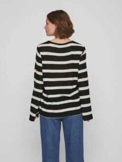 Vila T-shirts à Manches Longues T-shirt Femme Beige / Noir -Pas Cher Univers T-shirt Magasin 5d862d35e707a77e238f3d29e5ad841c