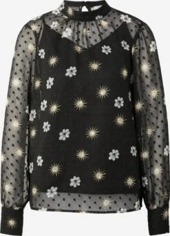 Vila T-shirts à Manches Longues T-shirt VISUN EDEE Femme Noir