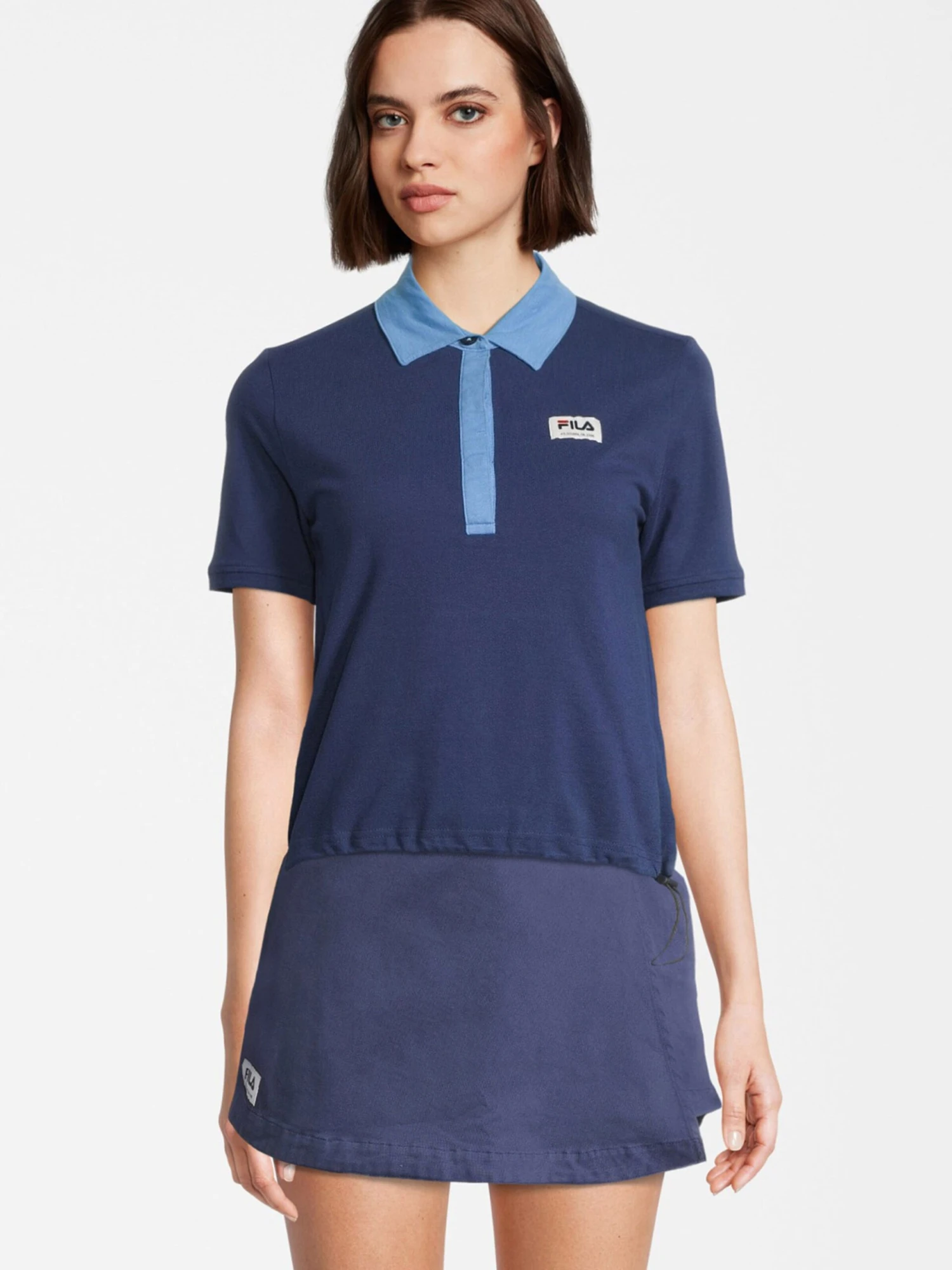 Fila Polos T-shirt TARBECK Femme Bleu Marine / Bleu Clair 4 Fila Polos T-shirt TARBECK Femme Bleu Marine / Bleu Clair – Image 2