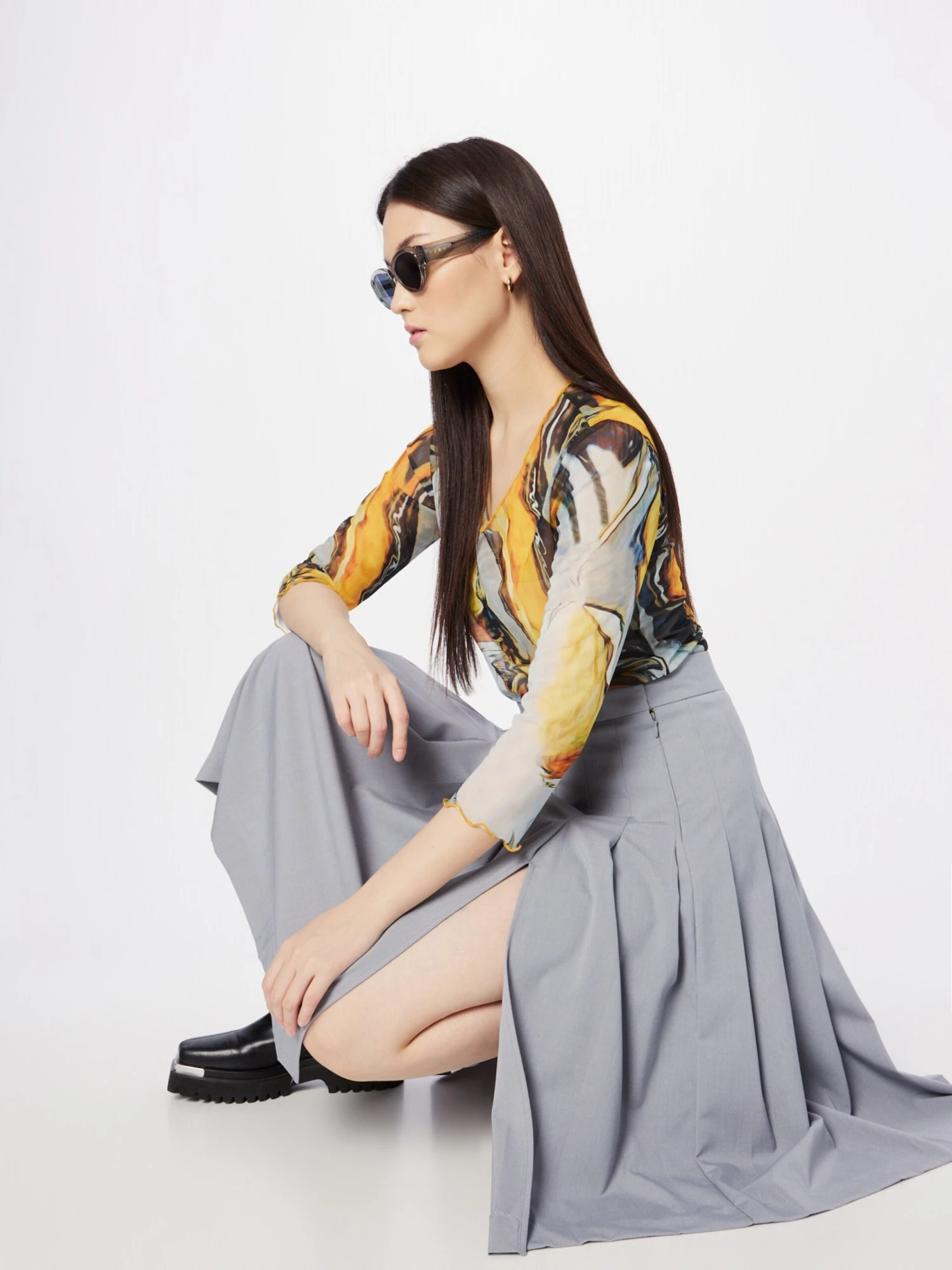 Key Largo T-shirts à Manches 3/4 T-shirt MARBLE Femme Jaune 7 Key Largo T-shirts à Manches 3/4 T-shirt MARBLE Femme Jaune – Image 5