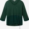 Tom Tailor T-shirts à Manches 3/4 T-shirt Femme Vert Foncé
