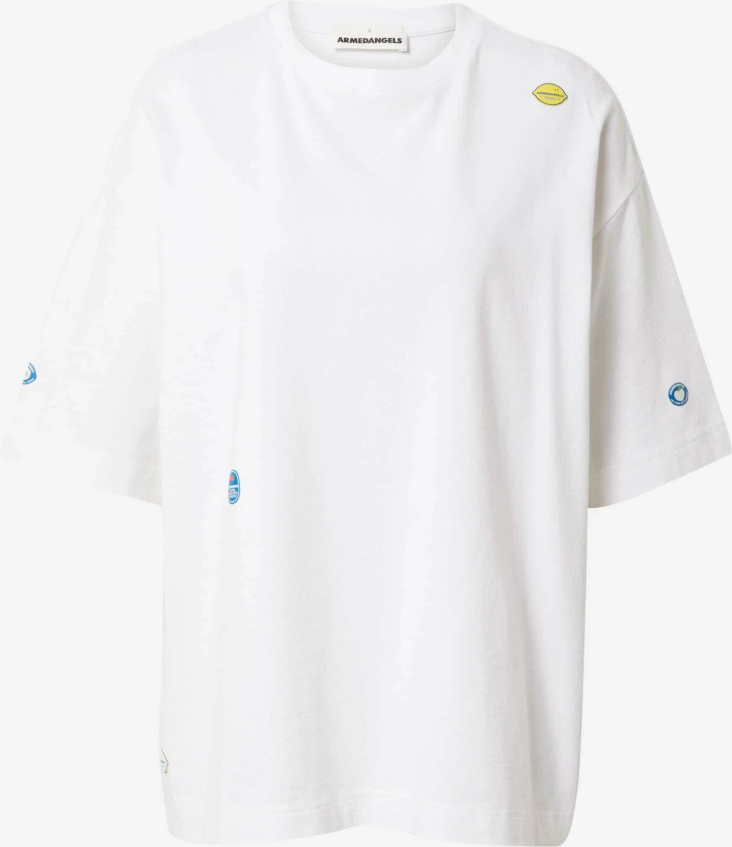 Armedangels T-shirts Oversize T-shirt Oversize LAURI Femme Blanc 3 Armedangels T-shirts Oversize T-shirt Oversize LAURI Femme Blanc