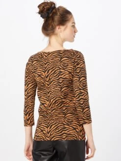 Dorothy Perkins T-shirts à Manches 3/4 T-shirt Zebra Femme Marron -Pas Cher Univers T-shirt Magasin 6db1df6d77bd7f22a2709c4be84b1596