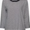ESPRIT T-shirts à Manches 3/4 T-shirt Femme Bleu Marine / Blanc -Pas Cher Univers T-shirt Magasin 6f0d9dbbbee95aa9f82b36579f86f608