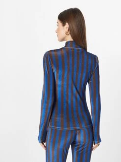 COLOURFUL REBEL T-shirts à Manches Longues T-shirt Neyo Femme Bleu Foncé -Pas Cher Univers T-shirt Magasin 795436098e6c10dcbaec47352ff966cc