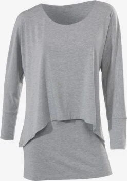 Pas Cher Univers T-shirt Magasin 28 Heine T-shirts à Manches Longues T-shirt Femme Gris Chiné