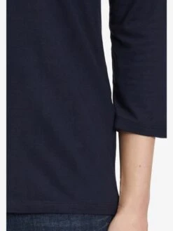 Betty Barclay T-shirts à Manches 3/4 T-shirt Femme Bleu Foncé -Pas Cher Univers T-shirt Magasin 810ed3583a5b54ff61f3d7604309a757